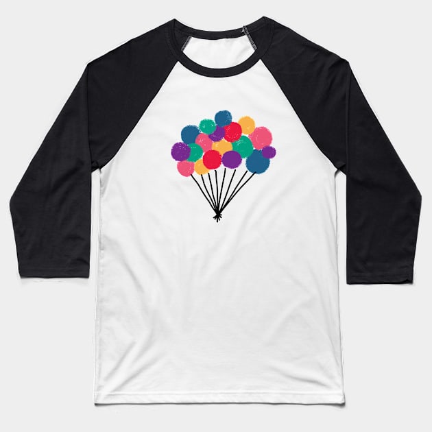 Boquet of Balloons Baseball T-Shirt by Haleys Hand